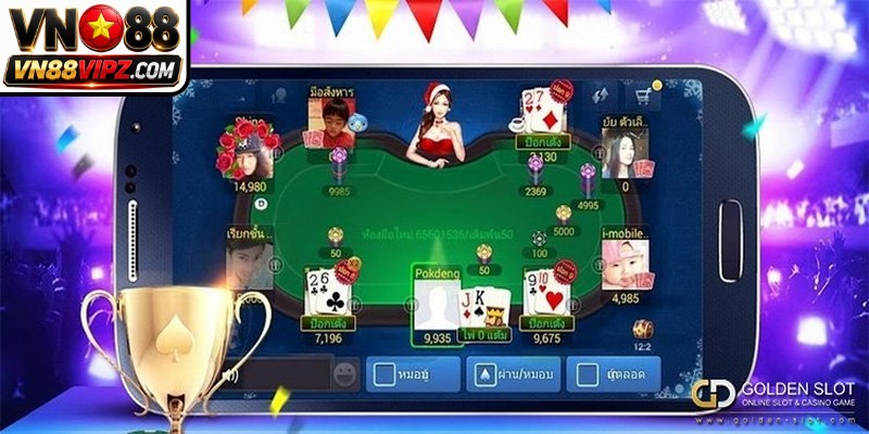 Hệ thống quy định cách chơi bài Pok Deng VN88 mức điểm cao nhất là 9 điểm